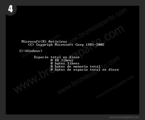 BromasAparte.com - Broma de virus MSDos