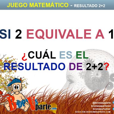 juegos matemáticos - Resultado 2 más 2
