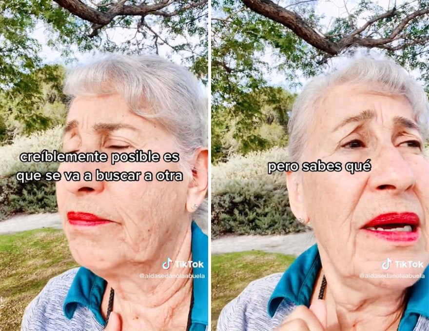 Esta abuela se volvió viral en Tiktok por celebrar su divorcio tras un matrimonio opresivo durante 40 años