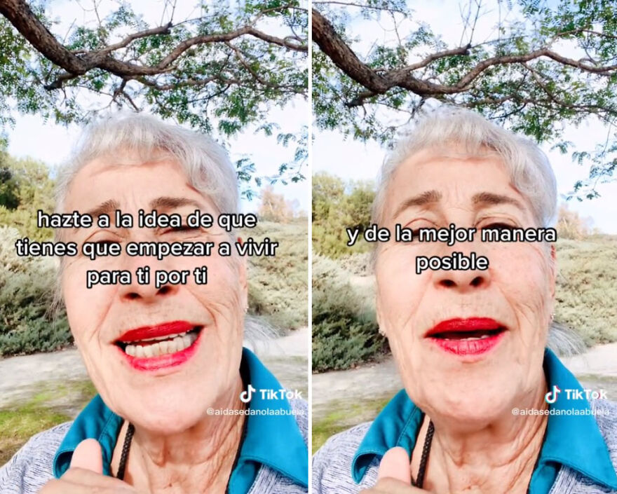 Esta abuela se volvió viral en Tiktok por celebrar su divorcio tras un matrimonio opresivo durante 40 años